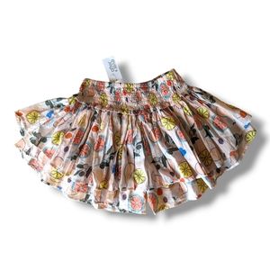 Velveteen size 6 Layered Fruit Graphic Pink Eloise Skort